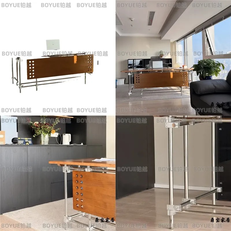 Desk Setup L Shaped - Письменный стол из массива дерева в