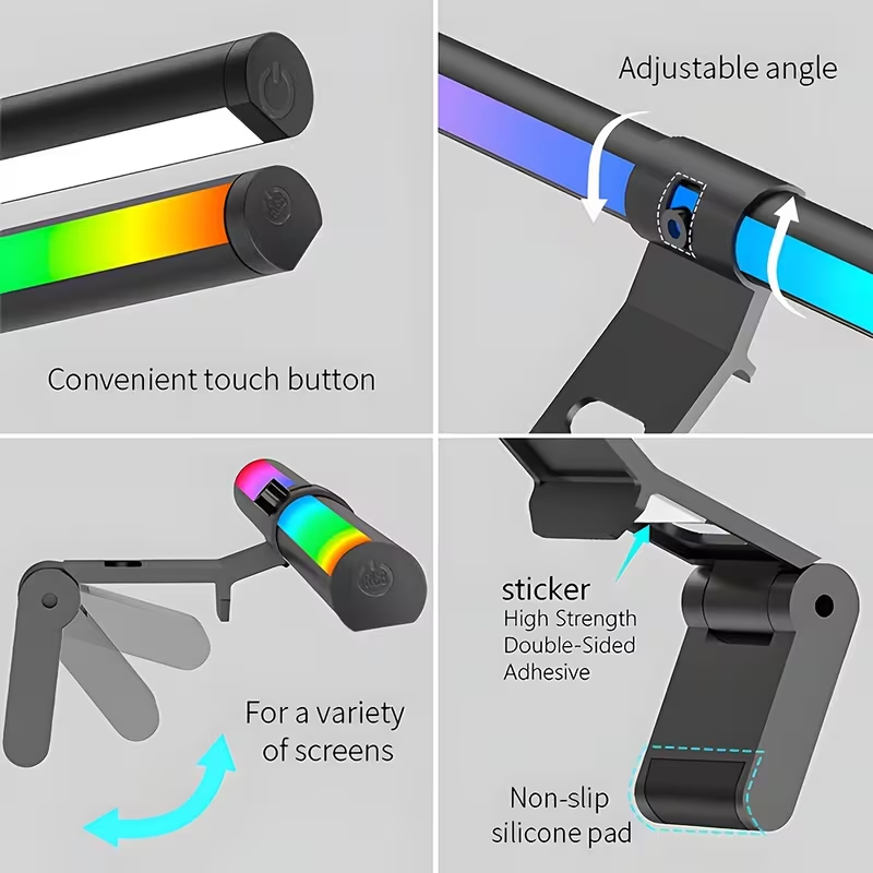 Светодиодная RGB-панель для мо – обзор и цена Desk Setup Lamp