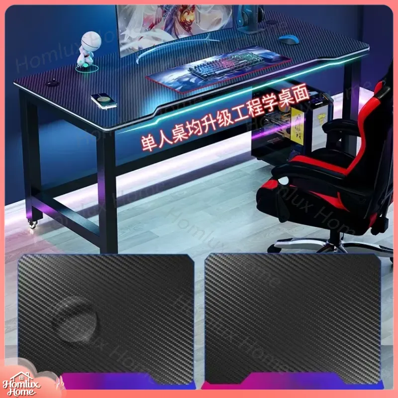 Игровой стол с текстурой карбо – обзор и цена Desk Setup L Shaped