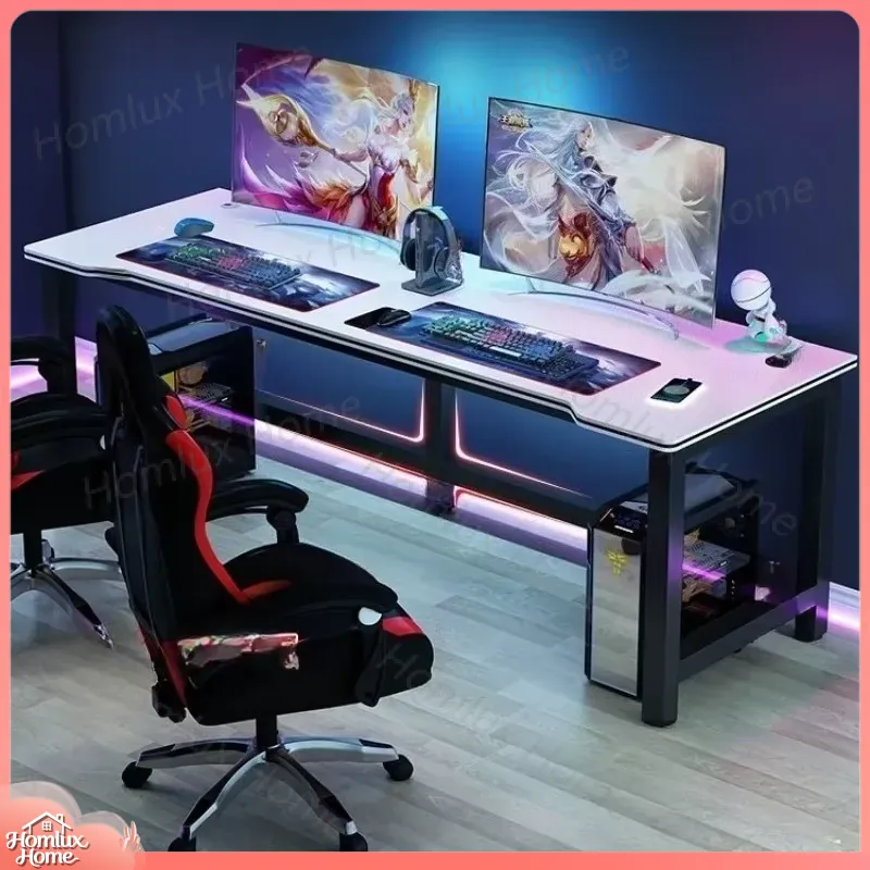Игровой стол с текстурой карбо – обзор и цена Desk Setup L Shaped