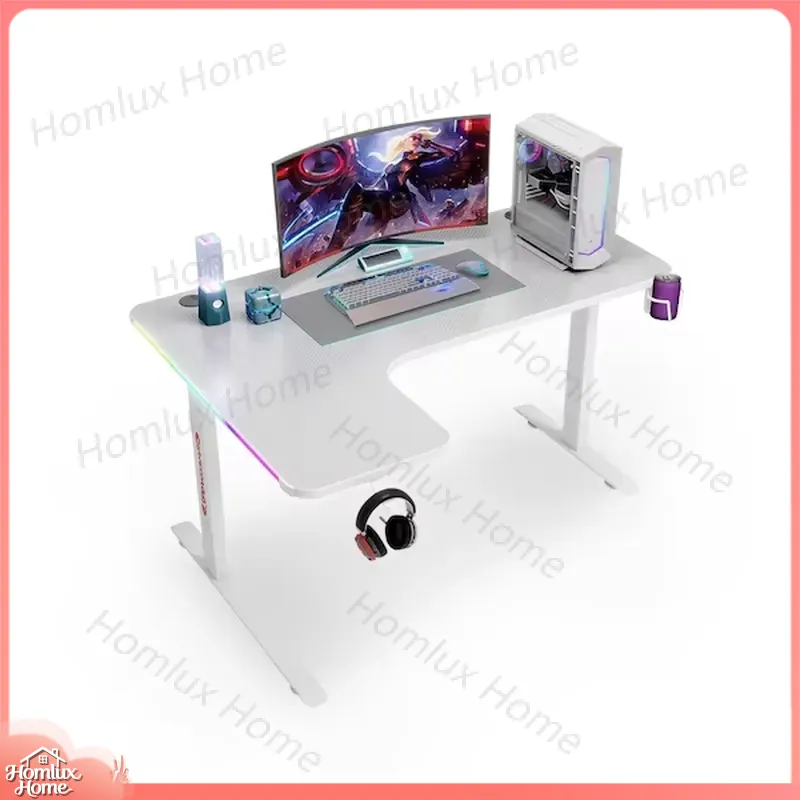 Большой L-образный игровой сто – обзор и цена Desk Setup L Shaped