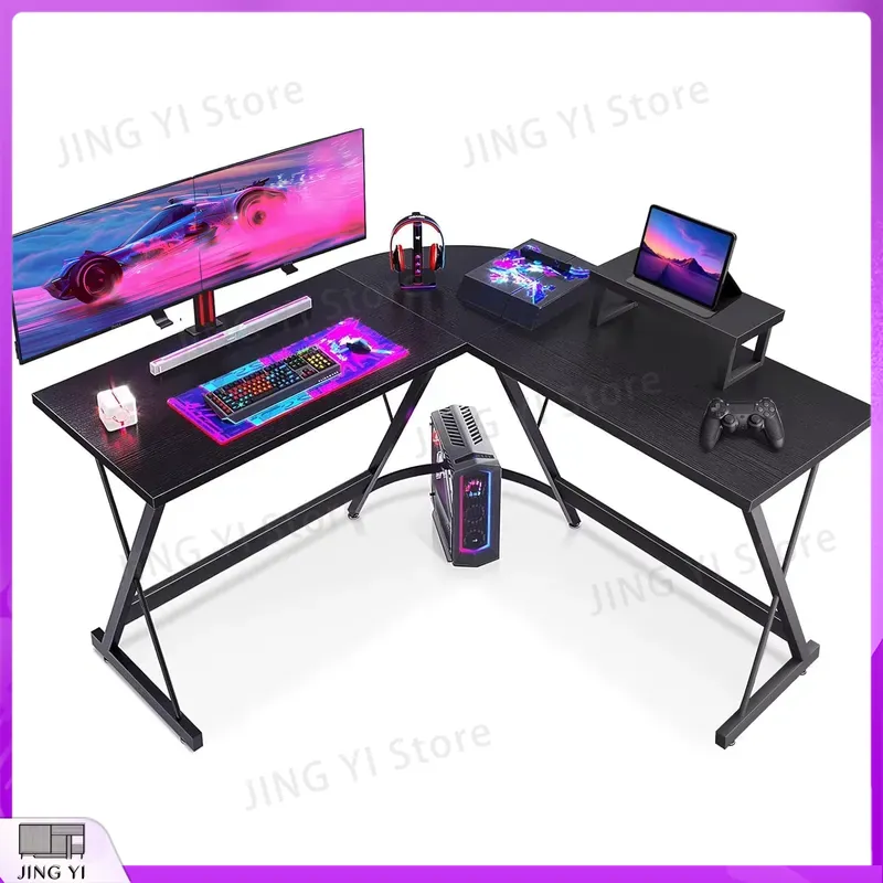 Игровой стол L-образной формы  – обзор и цена Desk Setup L Shaped